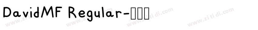 DavidMF Regular字体转换